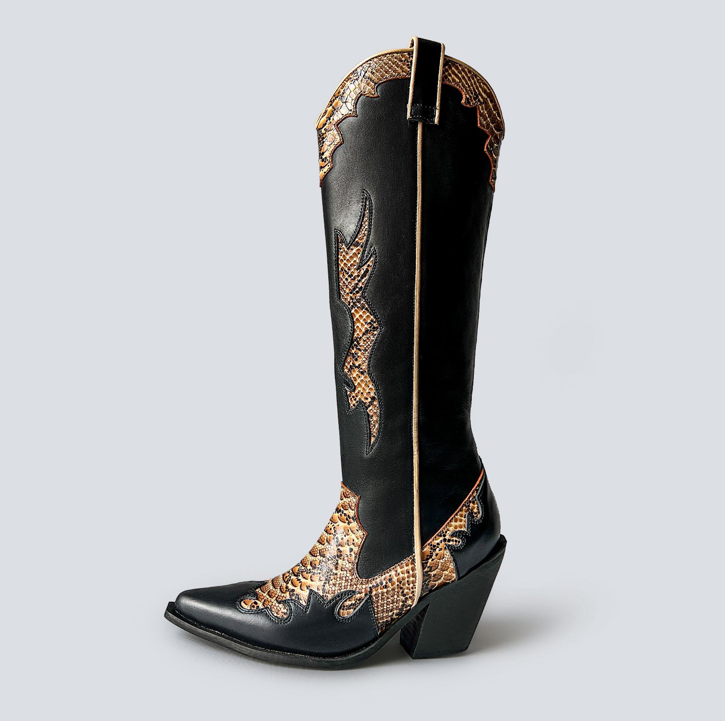 Bota texana Coachella- print café