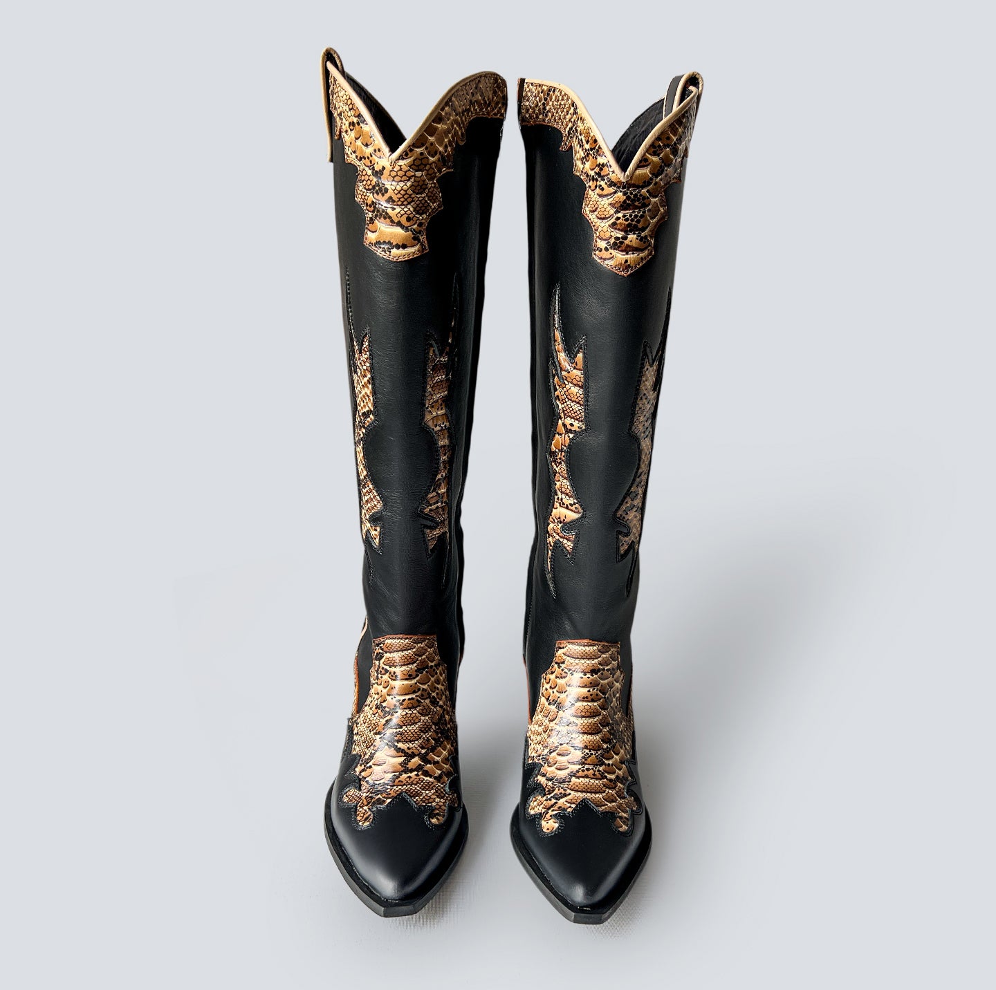 Bota texana Coachella- print café