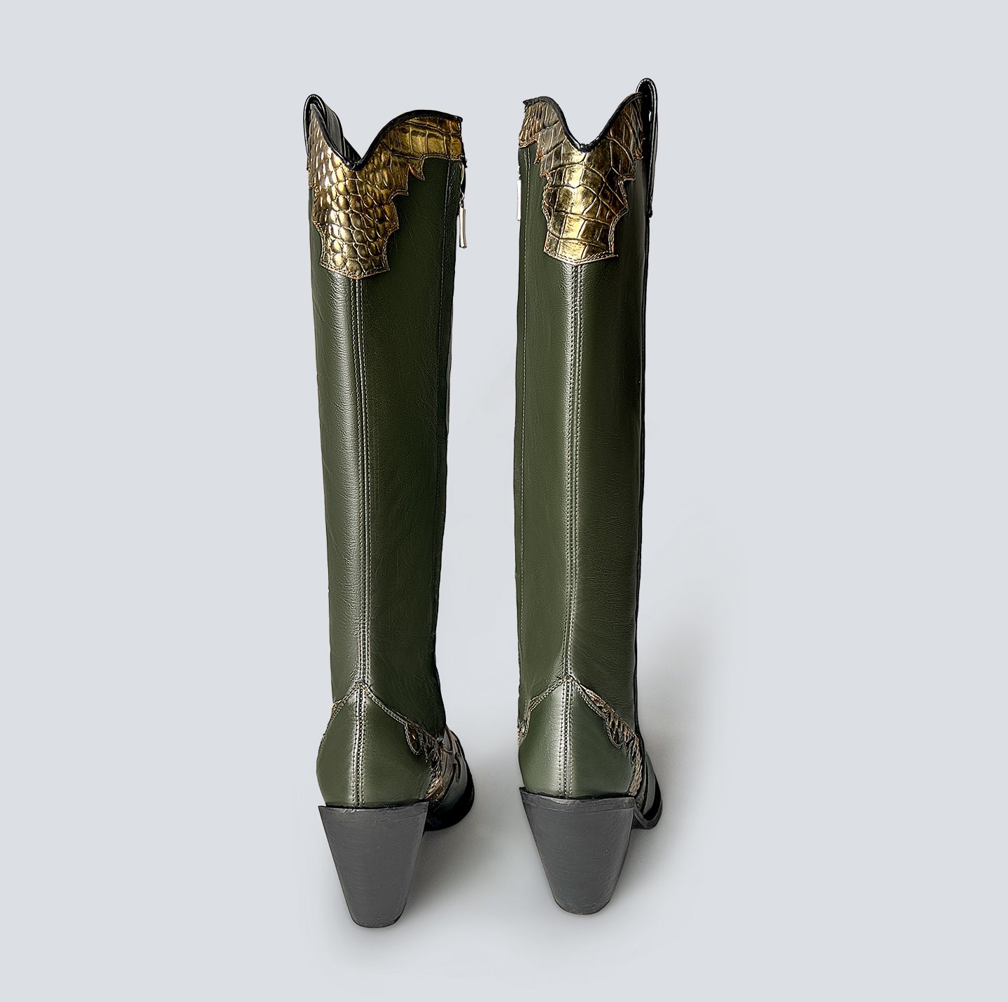 Bota texana Coachella verde