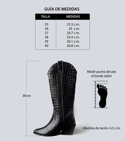 Botas Texanas negras