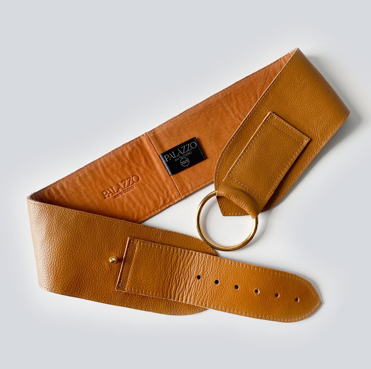 Cinturón de cuero colleras - Surco Diseño